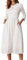 GRACE KARIN Women's Flared A Line Dress Summer Midi Dress 3/4 Sleeve Elegant Cotton Dress Crewneck Midi Dress for Holiday M White Size 12