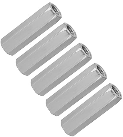 5 Stück Verzinkter Stahl M10 * 40/50 e Sechskantmutter Sechskantgewindemutter Gewindebefestigungen 5 Stück Verzinkt (M10*50)