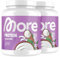 MORE Protein, Coconut Milk, 2 x 600 g, Mix aus Whey Konzentrat und Casein ideal zum Muskelaufbau und -erhalt, mit Laktase - made in Germany