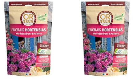 Or Brun Engrais Hortensias 1,5kg | Stimule le Développement des Racines | Nourrit les Plantes | Fertilise la Terre | Utilise en Agriculture Biologique | Fabriqué en France (Lot de 2)