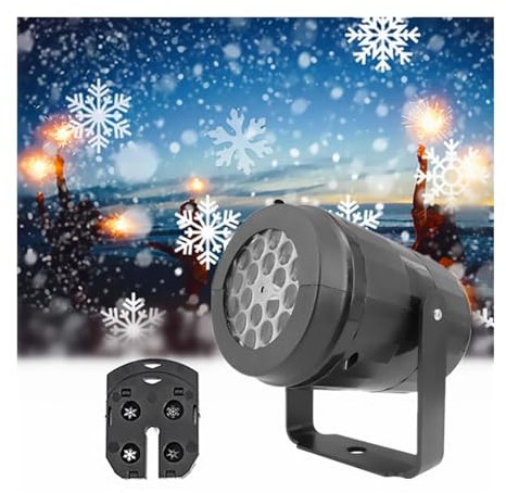 Christmas Party Lights Snowflake Projector Light Led Sta Light Rotating Xmas Pattern Outdoor Holiday Lighting Garden Decor - Light Show
