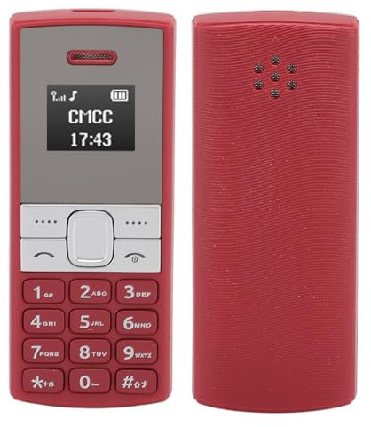 Entsperrtes Kleinstes Mobiltelefon – BM150 Tiny Mobile, GSM 2G Small Mobil Handy, Bluetooth Dual-SIM-Kartensteckplatz, Entsperrtes Kleines Mobiltelefon (Rot)