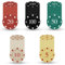 DASHUAIGE 100 Stück Pokerchips Set mit Nummern, Professionelle Kunststoff-Chips in Casino-Qualität für Pokerabende, Casino-Partys & Lernspielzeug, 5 Farben & Aufbewahrungsbox