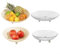 Assiette à fruits esthétique avec design surélevé qui se fond parfaitement dans n'importe quelle cuisine ou salle à manger (blanc L)