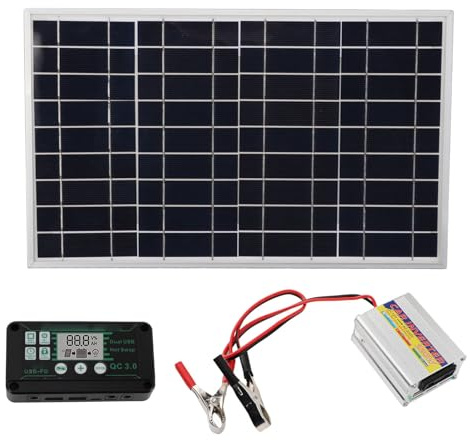 Kit de panneaux solaires 30W, panneau solaire 220W, contrôleur d'onduleur MPPT pour l'alimentation