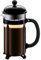 Bodum 34oz Chambord French Press Coffee Maker, High-Heat Borosilicate Glass, Stainless Steel, Black – Made in Portugal
