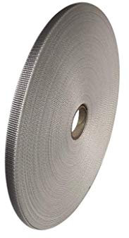 Sangle stable pour volet roulant PALMAT, 50 mètres de longueur, extra-forte (largeur de 14 mm, Gris)
