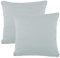 CelinaTex BeNature Kissenbezug Doppelpack 40 x 40 cm Silber grau Baumwolle Dekokissen Bezug Jersey