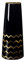 HCHLQLZ 25cm Schwarz Gold Vase Keramik Vasen Blumenvase Deko Dekoration
