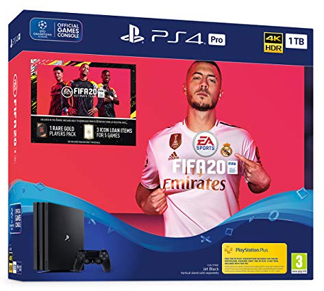Fifa 20 PS4 Pro 1TB Bundle - PlayStation 4 [Importación inglesa]