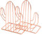 Serre-livres de style minimaliste créatif Sipliv supports de livres ajustables en métal support de livre étagère à livres - cactus, or rose