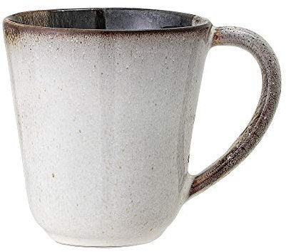 Bloomingville Jules Becher aus Steinzeug in der Farbe Grau-Braun mit einem Durchmesser von 9,5cm, 500ml, 82046912