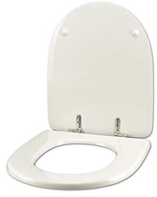 Tapa de inodoro para Jacob Delafon Antares blanco bisagra cromo normal o ralentizada soft close