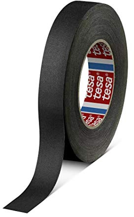 tesa band 4541 | flexibles, hochreißfestes, unbeschichtetes Gewebeband | 145 mesh, Länge: 50 m, versch. Farben und Breiten (15 mm, schwarz)