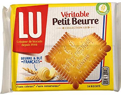 Lu Biscuits petit beurre nature - Les 2 sachets de 12, 200g