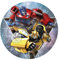 Für den Geburtstag ein Tortenbild, Zuckerbild mit dem Motiv: Transformers, Essbares Foto für Torten, Fondant, Tortenaufleger Ø 20cm, 0592w