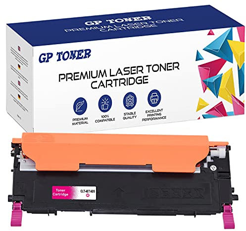 Toner XL Kompatibel mit Samsung CLT-407 CLT-407S CLT-M4072S für Samsung CLP-320 CLP-321 CLP-325 CLP-326 CLX-3180 CLX-3185 (Magenta)