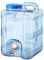 Stronrive 10L Agua con Grifo Drenaje Fijo, Contenedor Agua Alimentario para Camping con Grifo, Coche Dispensador Agua Plástico, para Deportes, Coche, Camping, Catering, Mesa Café