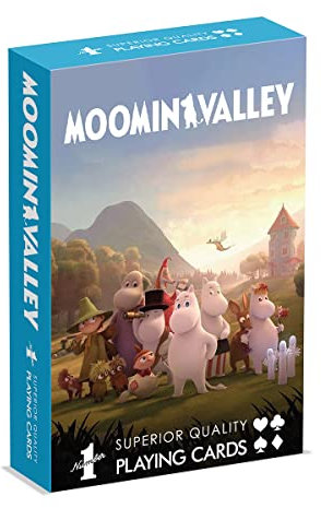 Waddingtons Number 1 Mumins Spielkartenspiel, betreten Sie Moominvalley und Spielen Sie mit Little My, Snorkmaiden, Moominmamma und Moominpappa, Geschenke und Spielzeug für Jungen und Mädchen ab 6