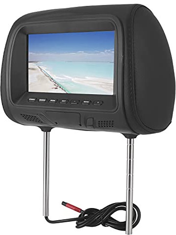 01 02 015 Lecteur DVD d'appui-tête de Voiture, lecteurs de CD d'appui-tête Portables Lecteurs vidéo Lecteur DVD de Voiture 7 Pouces pour Voiture