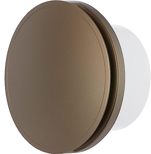 LIRAST Diameter 150 mm Gold Bathroom Fan with Ball Bearing Fan for Efficient Ventilation in the Bathroom Kitchen Toilet
