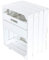 Truhenking Weißer Nachttisch mit Schublade und Füßen 30,5x40x54cm Obstkisten Schrank Holzbox Shabby chic Weiss Nachttisch Nachtschrank DIY modern Möbel Garten Weinkisten