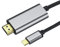 Cable USB C a HDMI 4k 6 pies, adaptador USBC a HDMI para monitor, conector HDMI a USB C ChromeBook, cable USB-C a HDMI para Mac MacBook Pro 2022, iPad 2021, VivoBook Flip 14 Aspire 5, etc