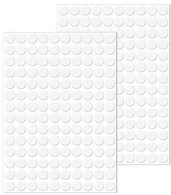 LICQIC Cache Trou Meuble Cache, Vis Adhesif Cache, Trou Mur Autocollants pour Armoires Murales Bureaux Réparations de Meubles, 280 Pièces 12 mm