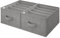 GRANNY SAYS Clothes Organiser for Wardrobe, Pack of 2 T Shirt Storage Organisers for Closet, Drawer Storage Organiser, Wardrobe Shelf Organiser, Clothing Storage Box for Organising Pants, Dark Grey