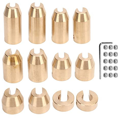 Aramox Messing-Radspeichen-Ausgleichsgewichte, Verschleißfeste Radspeichen-Ausgleichsgewichte, Nachfüll-Kits für Motorrad-Speichen-Radgewichte (12 Stück)