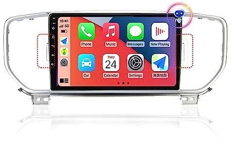 Car tablet Android 13 2+64GB Autoradio Carplay Android Auto Wireless Per KIA Sportage 2016 2017 2018 Radio 9 Pollici Touch Screen Con Navigatore Bluetooth, Mantenimento Della Retrocamera Di Serie