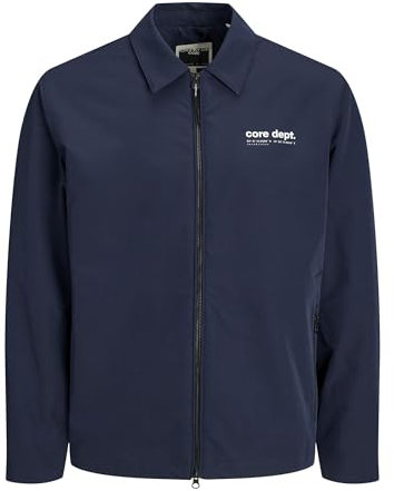 JACK & JONES Herren Jcotrack Shacket Blouson, Navy Blazer, M