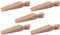 fiXte Natural Wood Wooden Door Wedge Stopper - 140mm (5 1/2 inch) (Pack of 5)