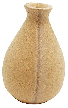 Amosfun 3pcs Wooden Vase for Flowers Diy Painted Clay Vase for Home Decor Boys and Girls Craft Project