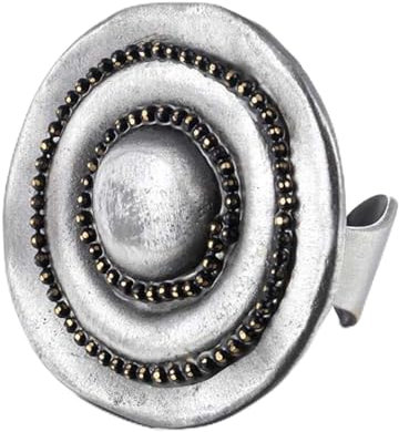 BISONBLUE Ringe Damen Rings Frauen Geschenk Modeaccessoires Größenverstellbare Ringe für Damen Fashion Stranger Statement Runder Ring Größenverstellbar