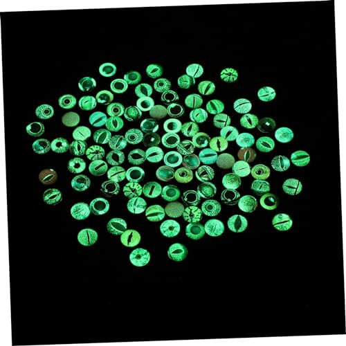 Operitacx 500 Stk Leuchtender Edelstein-Patch Glasaugen zum Basteln realistisch Perlen Glas tieraugen glow in the dark sticker Edelsteine Tiere Puppenaugen basteln Glas-Edelstein-Patches
