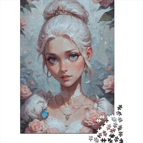 Anime Girl Art Painting Wooden Jigsaw Puzzles for Adults 1000 Pieces Impossible Classic Puzzle Game Gifts 1000pcs (75x50cm)