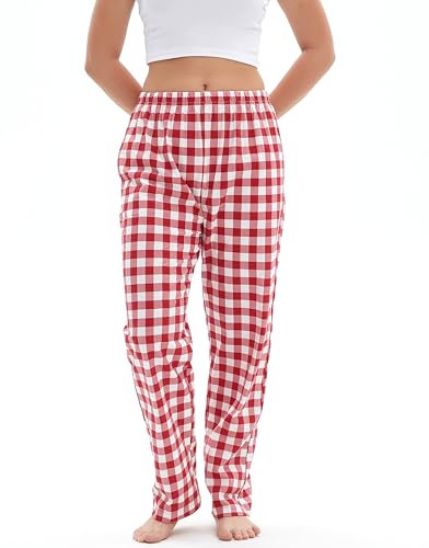 Mancru Pantalon de Pyjama Femme Coton Bas de Pyjama Femme Confortable Pantalon de Nuit, Womens Pyjama Bottom Pants