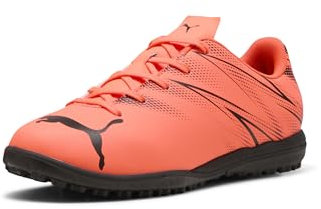 PUMA Attacanto Turf Training Soccer Cleats Sneaker, Glowing Red Black, 5 UK