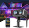 Govee Outdoor Laser Projector, Aurora Nordlicht Projector,16 RGB-Modi, Dreifarbiger Sportlaser, RGBW Aurora Lampe, 50+ Festliche und Alltägliche Szenenmodi, Funktioniert mit Alexa, Google Assistant