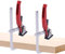 Hebelzwinge Tischklemme Tischzwinge Zwingen Für Führungsschienen Schraubzwinge Führungsschiene 160mm/200mm Spanntiefe 60mm, Zum Schweißen, Schleifen Und Schneiden,2 Stück (160 * 60)