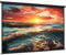 INMOZATA Leinwand Beamer Rollo 146cm, Bild 133 x 75 cm(60 Zoll), Format 16:9, Deckenmontage & Wandmontage Projektor Leinwand für Heimkino Büro Treffen Schule Präsentationen-Schwarz Gehäuse