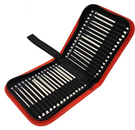 DIIOOMIEEU Juego de 30 puntas de destornillador de seguridad, puntas largas ranuradas para puntas cuadradas con