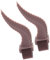 Housoutil 1 Paar Zubehör Für Kopfhörerhörner Cosplay-hörner Ohr Horn Hörmuschel Studio-kopfhörer Headset -Stand Kopfhörer Fall Kopfhörer Mit Dämonenhörnern Kopfhörerständer Kieselgel Brown