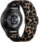 Mastten Nylon Elastisches Armband für Samsung Galaxy Watch 7/6/5/4 Armband 40mm 44mm/Galaxy Watch 6 4 Classic/5 pro/FE, Keine Lücke Schnellverschluss Sport Band für Damen Herren, Leopard