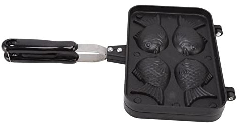 Pfannkuchenpfanne, Takoyaki -Hersteller Taiyaki Fisch Waffelhersteller Doppelte Backpfanne Waffel Pfanne Taiyaki Fisch Form Nicht -Stick für Heimküche Kochen
