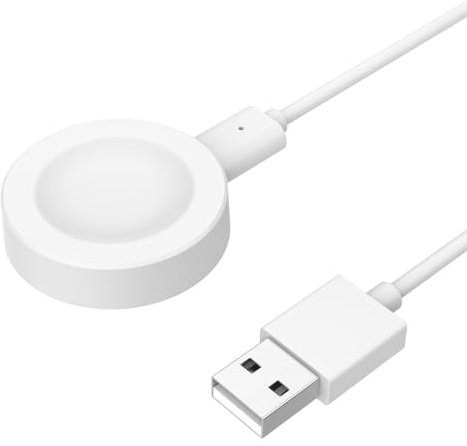 Astorgos Caricatore Compatibile con Huawei Watch GT 5/5 Pro/4/3/3 PRO/3 SE/GT 2 PRO/Watch 4/4 Pro/3/3 PRO/Ultimate/D2, Caricabatterie Magnetico con Cavo di Ricarica USB da 100 cm, Bianco