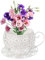 OnIUeZky Flower Pots Coffee Saucer Teacup Garden Planter Vintage Succulent Plant Holder White..