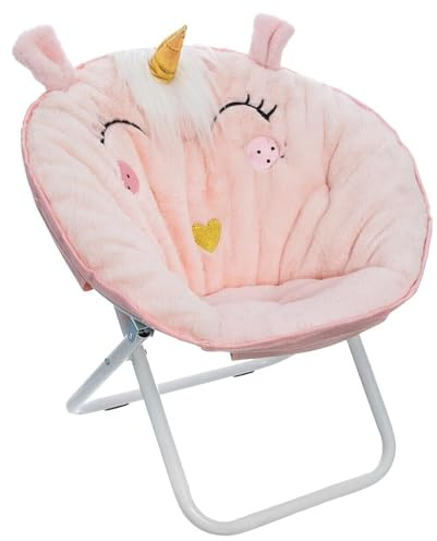 WELL HOME - Einhorn Klappsessel, rosa Stoff