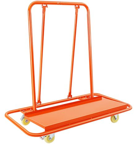 LKHDONG Plattenkarren, Plattenwagen bis 997 KG, Transportwagen mit 4 Universalrädern, Schwerlast Rollwagen, Plattentransporter zum Transport von Wandplatten, Gipskartonplatten, Holzplatten